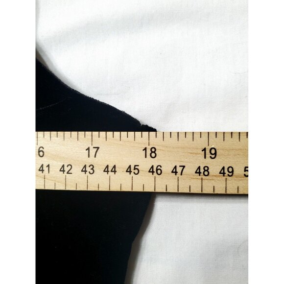 Vintage Black Velvet Tank Top Camisole J.Crew Size 8 Gothic Y2K Minimalist - Picture 10 of 16